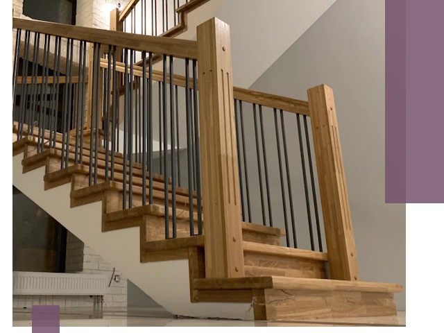 Реставрация деревянных и металлических лестниц в Братске