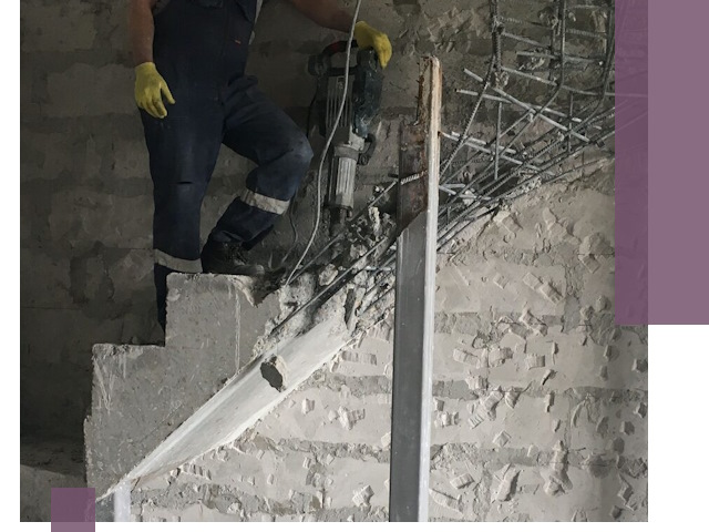 Демонтаж металлических и бетонных лестниц в Братске