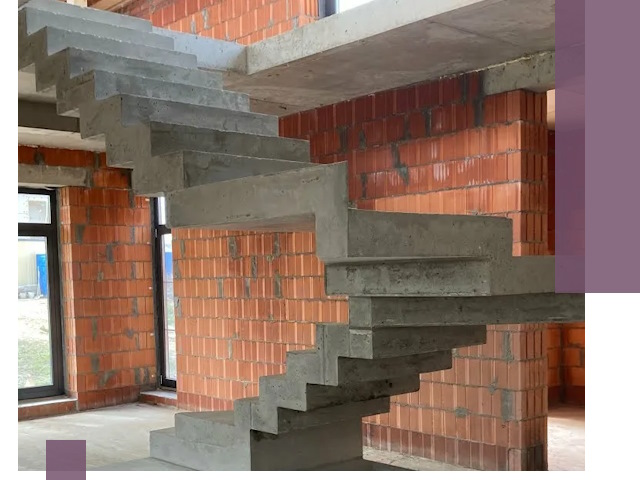 Изготовление бетонных лестниц под ключ в Братске