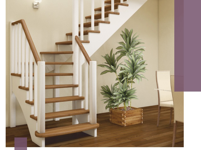 Г-образные лестницы под ключ в Братске — изготовление и монтаж