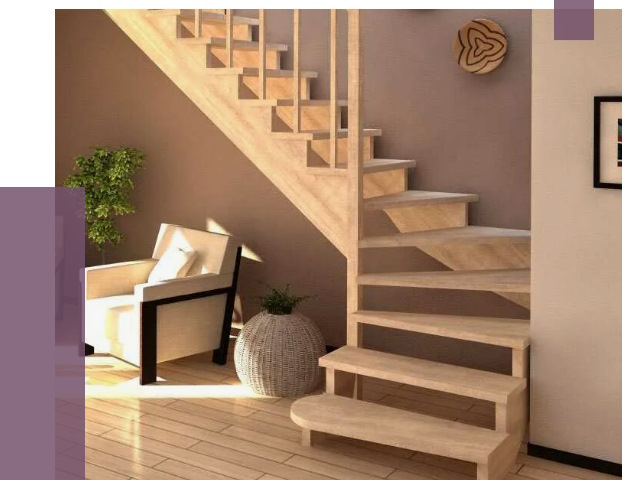 Изготовление Г-образных лестниц в Братске от 18877 руб. 