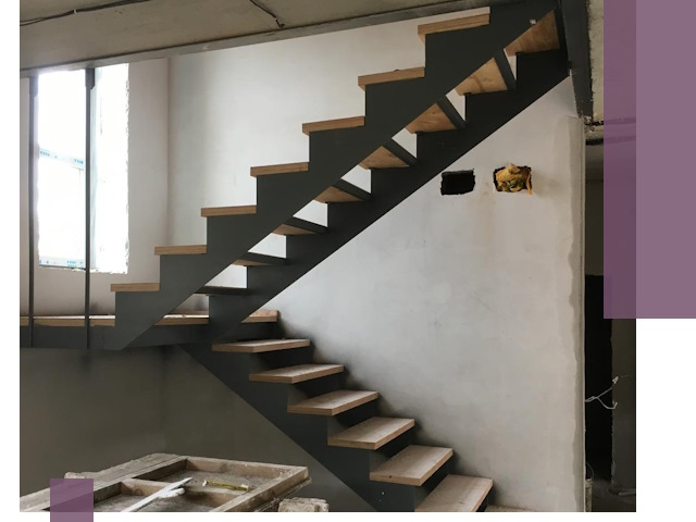 Изготовление лестниц на металлокаркасе в Братске от производителя