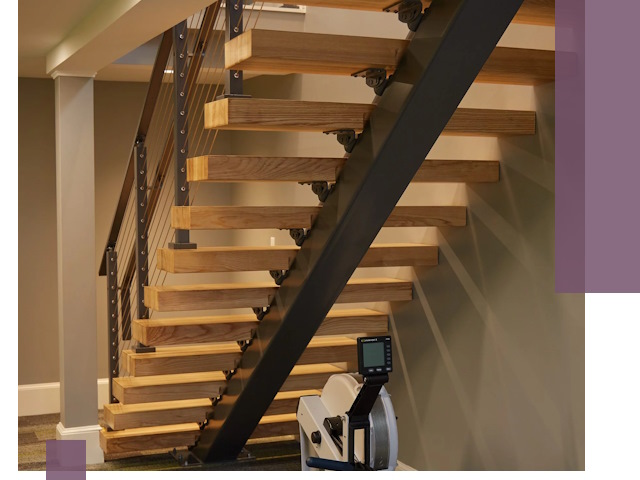 Лестницы на монокосоурах под ключ в Братске - изготовление и монтаж