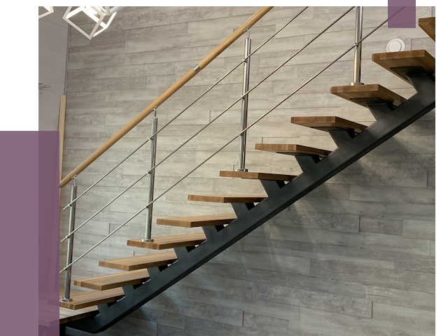 Изготовление лестниц на монокосоуре в Братске от 76020 руб. 