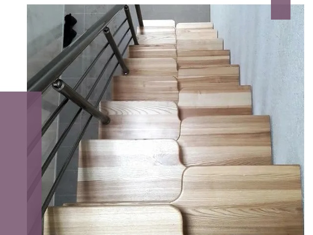 Лестницы гусиный шаг в Братске от 13010 руб. под ключ | ПРОЛЁТ-Брт