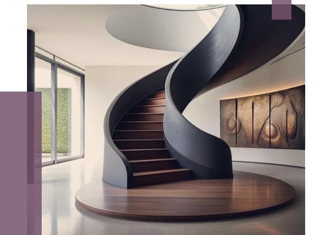 Элитные лестницы под заказ в Братске от 188774 руб. — ПРОЛЁТ-Брт