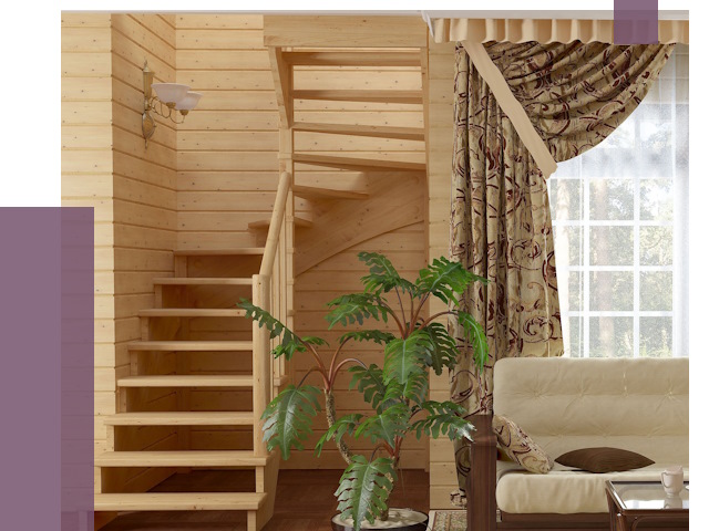 Лестницы для дачи в Братске от 75765 руб.  | ПРОЛЁТ-Брт