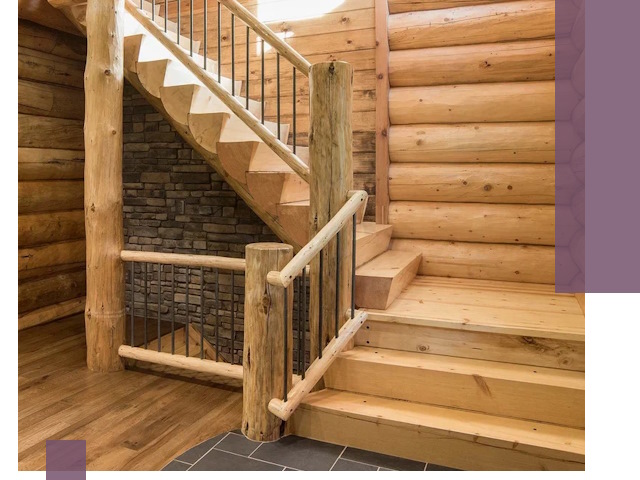 Лестницы в баню под заказ и профессиональный монтаж в Братске