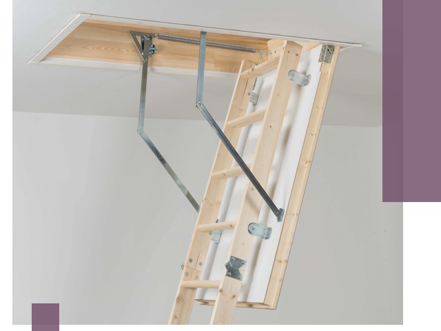 Установка чердачной лестницы под ключ в Братске