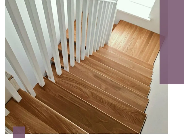 Лестницы из бука в Братске: изготовление, монтаж и демонтаж