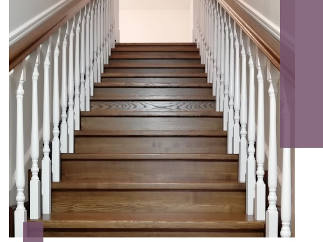 Лестницы из ясеня на заказ в Братске — изготовление и монтаж