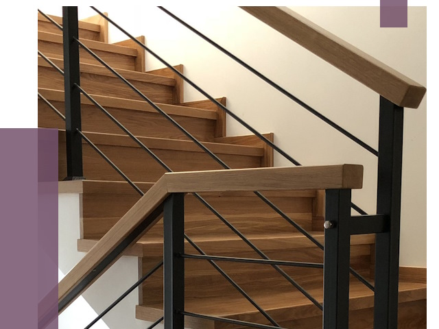 Обшивка металлической лестницы деревом в Братске от 4337 руб. 