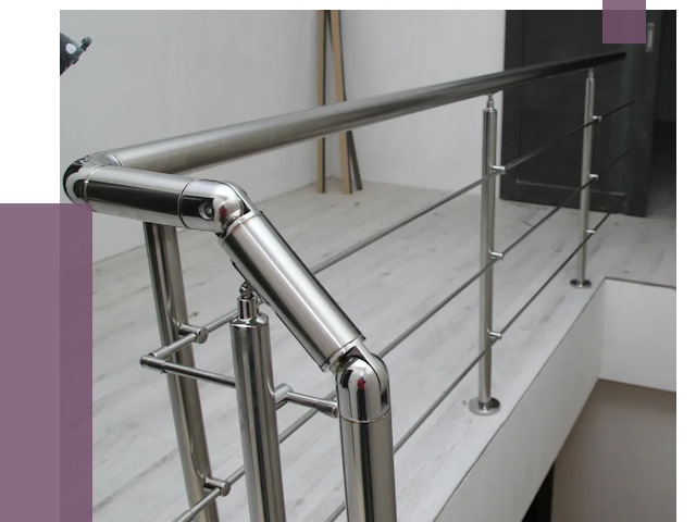 Перила из нержавеющей стали в Братске от 8980 руб. под ключ | ПРОЛЁТ-Брт