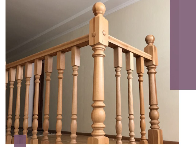 Деревянные перила на заказ в Братске: монтаж и изготовление