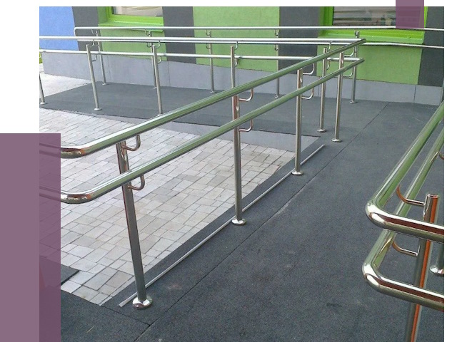 Ограждения пандусов в Братске от 4337 руб. монтаж | ПРОЛЁТ-Брт