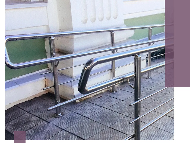 Ограждения пандусов из металла и нержавейки в Братске