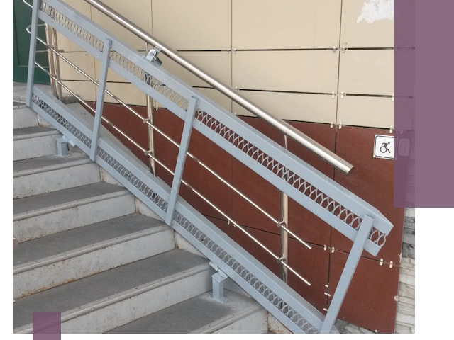 Изготовление откидных пандусов под ключ в Братске