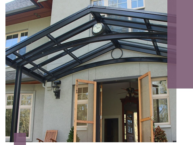 Изготовление и монтаж навесов и козырьков в Братске