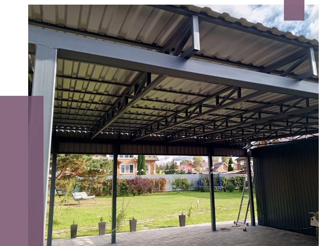 Монтаж навесов в Братске от 7347 руб. — установка навеса | ПРОЛЁТ-Брт