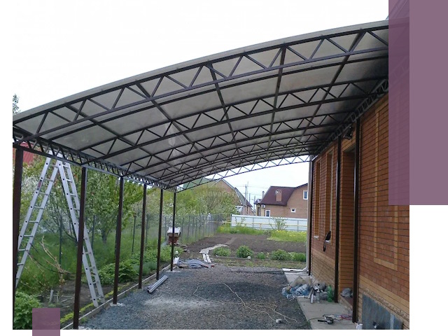 Профессиональный монтаж навесов под ключ в Братске