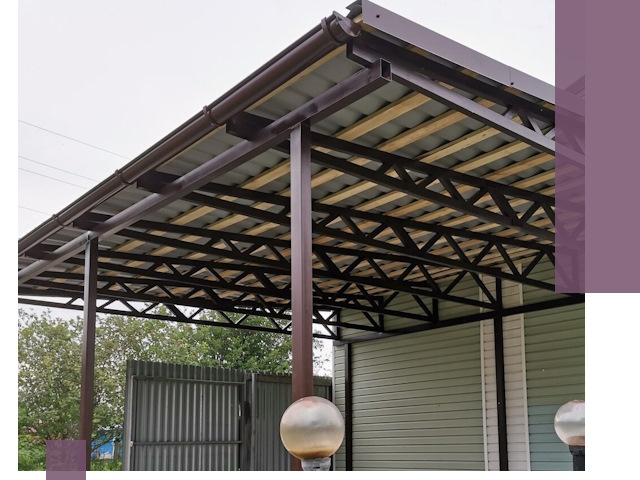 Навесы под ключ в Братске: изготовление, монтаж и гарантия
