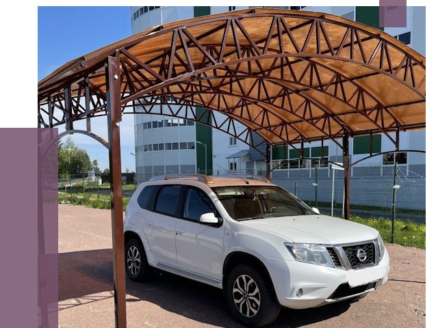 Недорогие навесы в Братске от 42857 руб.  | ПРОЛЁТ-Брт