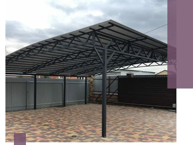 Недорогие навесы под ключ в Братске — изготовление и монтаж