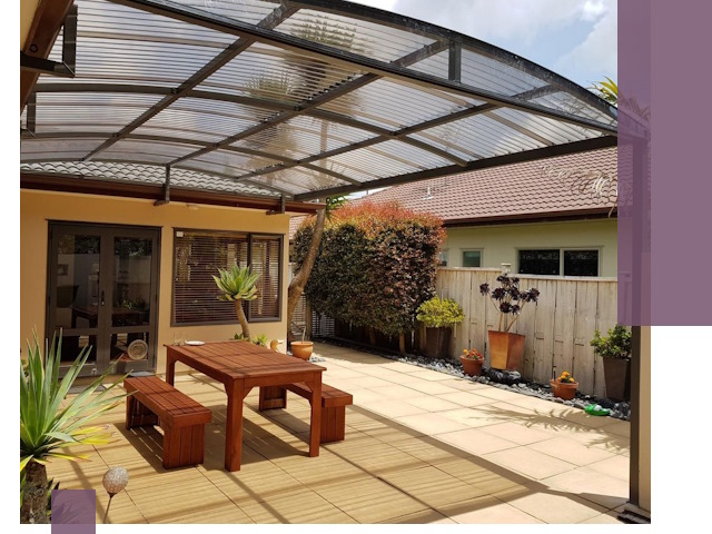 Навесы во двор под ключ в Братске — изготовление и монтаж