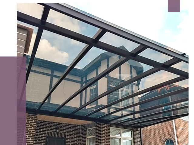 Навесы из поликарбоната в Братске от 8592 руб. под ключ — ПРОЛЁТ-Брт