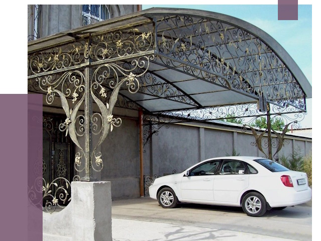 Кованые навесы в Братске от 14541 руб. | ПРОЛЁТ-Брт