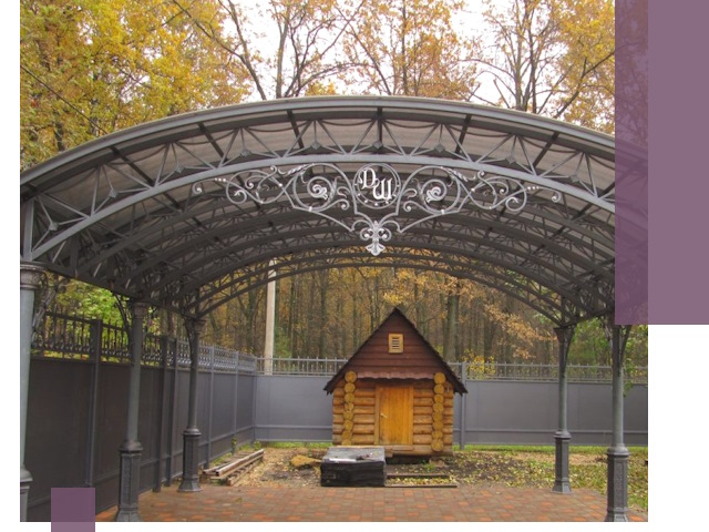 Кованые навесы премиум-класса под заказ в Братске