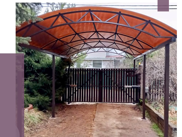 Арочные навесы в Братске от 12704 руб. — изготовление и монтаж | ПРОЛЁТ-Брт