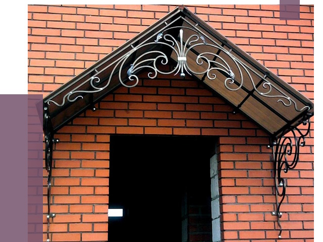 Металлические козырьки в Братске от 10663 руб. 