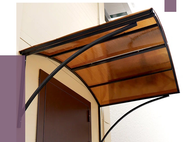 Недорогие козырьки в Братске от 7571 руб.  | ПРОЛЁТ-Брт