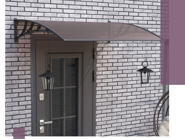 Недорогие козырьки и навесы под ключ в Братске