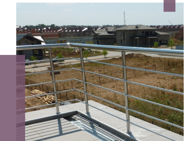 Парапеты из нержавеющей стали в Братске от 7959 руб. за м² | ПРОЛЁТ-Брт