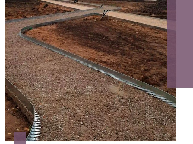 Металлические бордюры под ключ в Братске — изготовление и монтаж