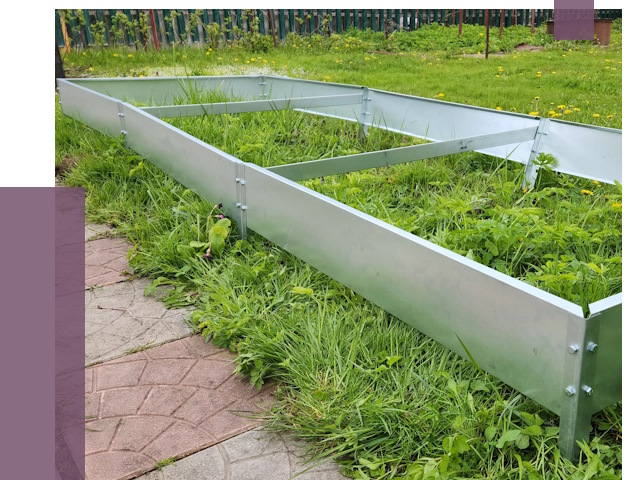 Металлические бордюры для грядок в Братске от 1786 руб.