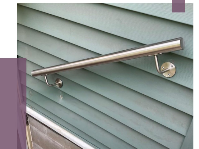 Поручни из нержавеющей стали в Братске от 7653 руб.  | ПРОЛЁТ-Брт